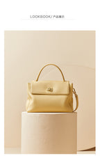 Soft Full-Grain Leather Tote – Women’s Versatile Handbag with Shoulder & Crossbody Design