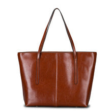 Women’s Leather Tote – Chic Large Capacity Shoulder Bag for Work & Everyday Style