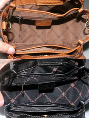 Full-Grain Leather Basket Tote – Women’s Spacious Commuter Handbag with Top Handles