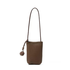 Mini Pebbled Leather Phone Crossbody Bag
