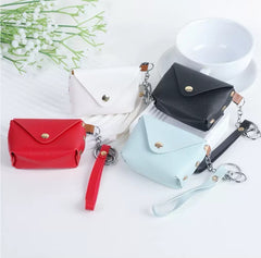Mini Envelope‑Style Coin Purse With Keychain Wrist Strap