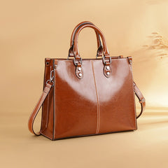Women’s Leather Handbag – Stylish Shoulder, Crossbody & Tote Bag in Genuine Leather