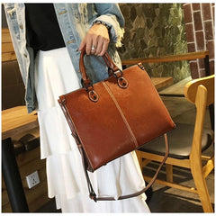 Women’s Leather Handbag – Stylish Shoulder, Crossbody & Tote Bag in Genuine Leather