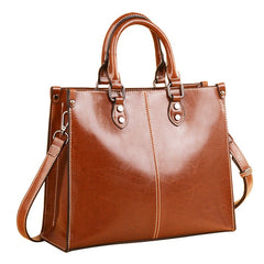 Women’s Leather Handbag – Stylish Shoulder, Crossbody & Tote Bag in Genuine Leather