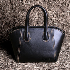 Women’s Full-Grain Leather Winged Crossbody Bag – Chic Small Tote Handbag