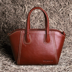 Women’s Full-Grain Leather Winged Crossbody Bag – Chic Small Tote Handbag
