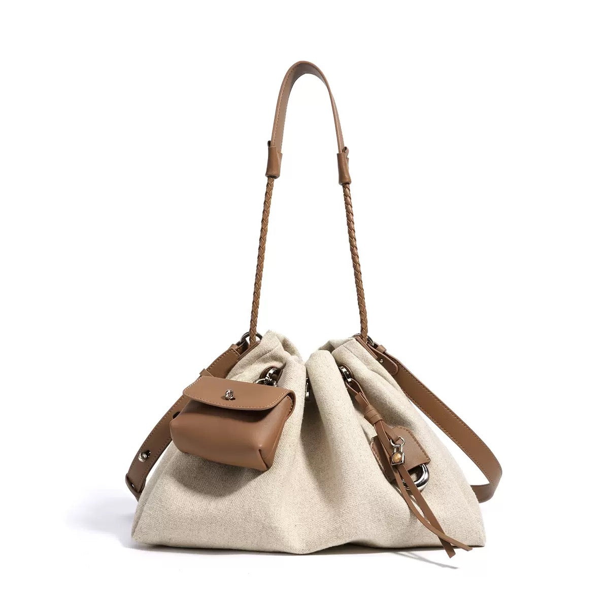 Large Shoulder Bag with Mini Coin Purse