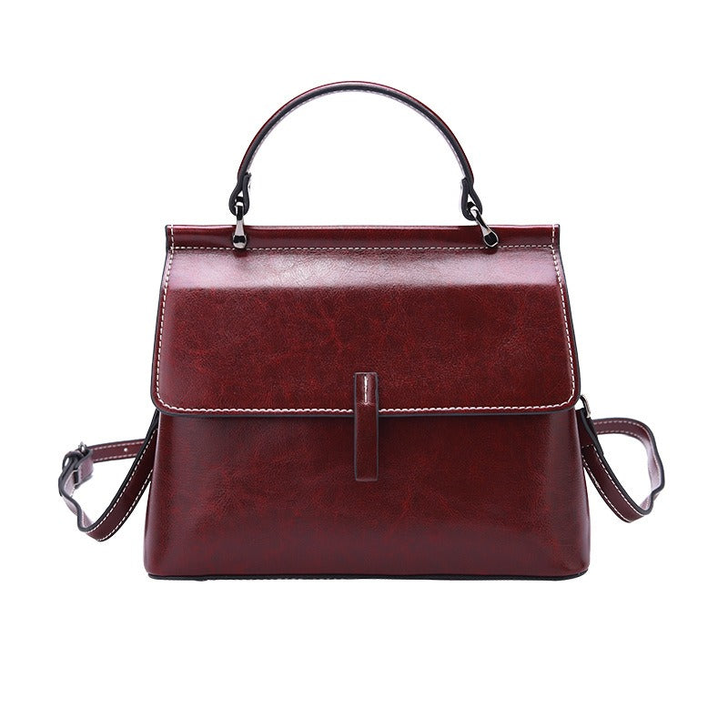 Elegant Leather Tote for Women – Chic Top Handle & Shoulder Bag